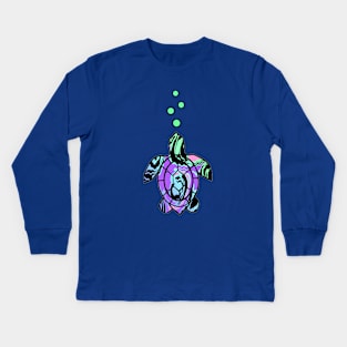 Sea Turtle Love Sea Life Kids Long Sleeve T-Shirt